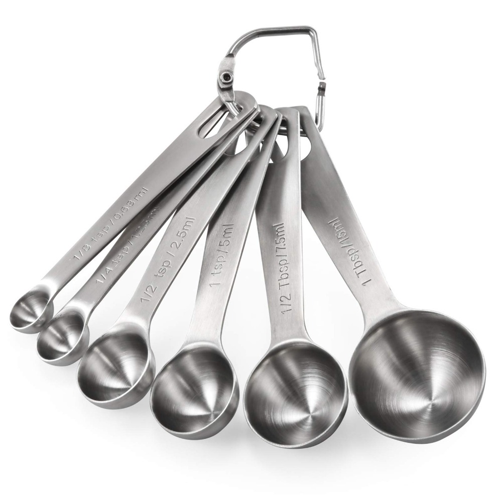 Home Cooking Set - 6 teile/satz Lebensmittel-grade Edelstahl Messlöffel Anti-Scratch