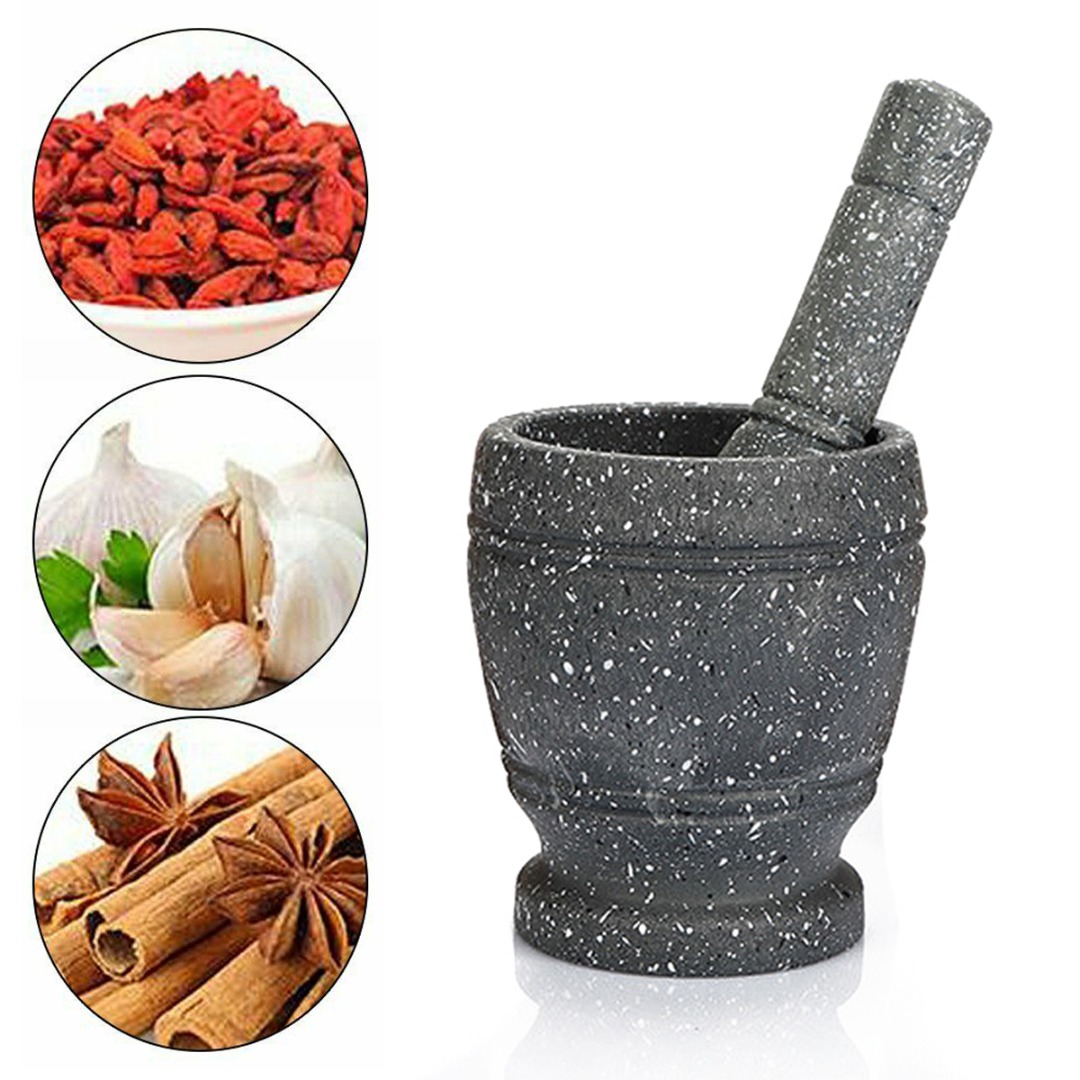 Mortar Pestle Granite - Neue Granit Stößel und Mörser Set