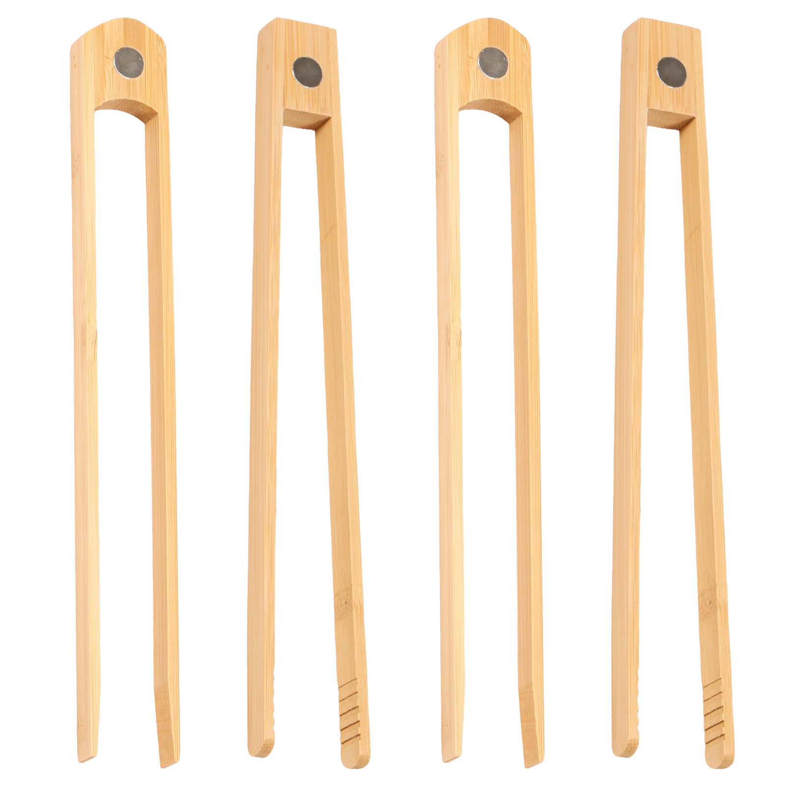 Home Cooking Set - Bambus-Toaster-Zangen-Set, einfach zu verwendendes Magnet-Bambus-Toast-Utensilien-Zubehör, robustes