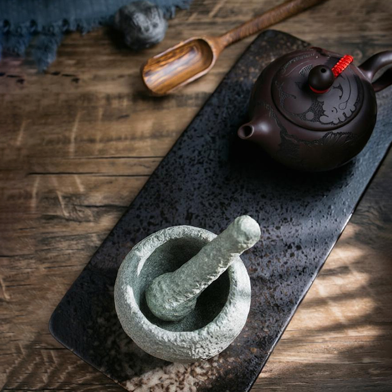 Natürliches Granit-Mörser-und- – Mortar Pestle Granite Bewertung und Preis