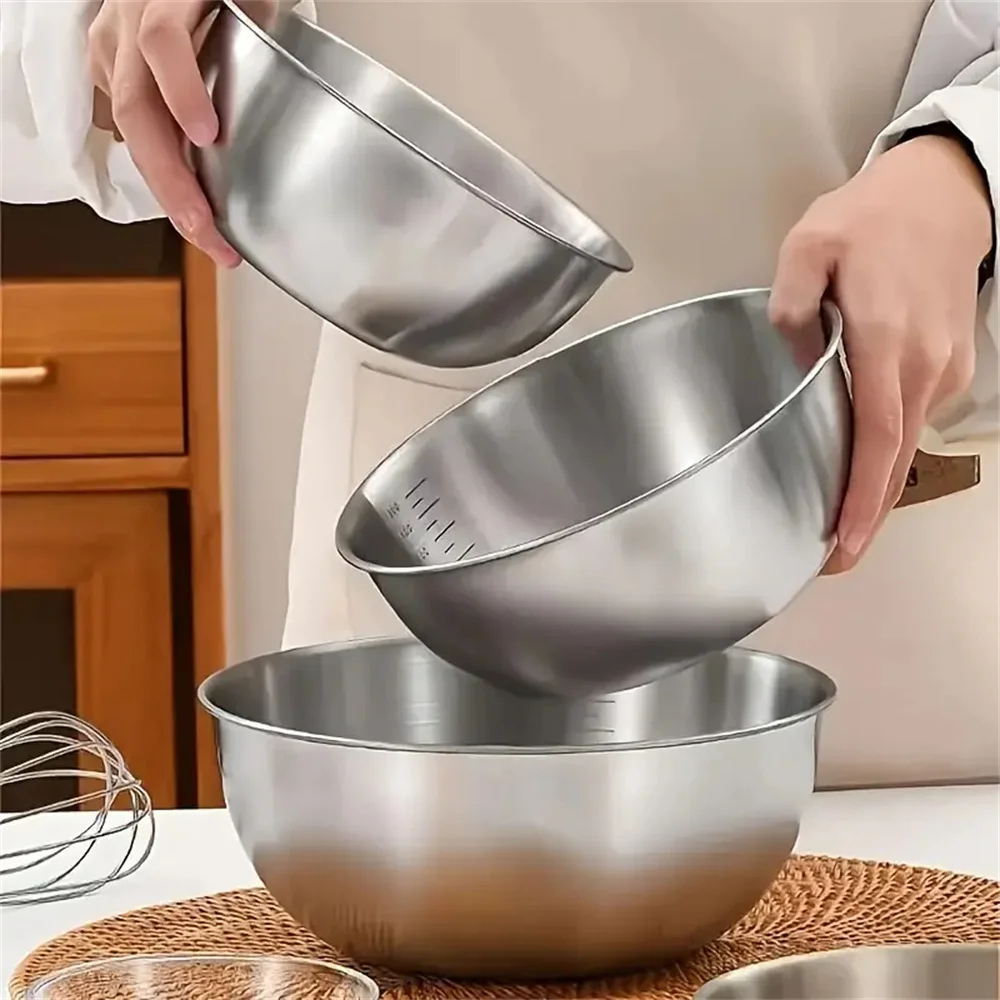 1-3 Edelstahl-Schüssel-Set mit – Home Cooking Set Bewertung und Preis