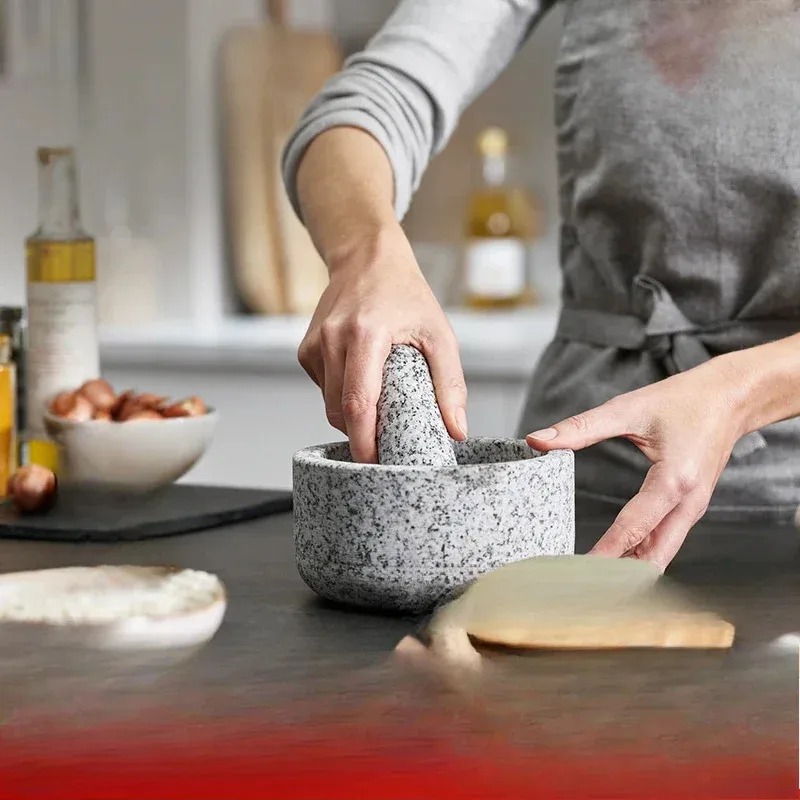 Knoblauchstampfer, Bambusdecke – Mortar Pestle Granite Bewertung und Preis